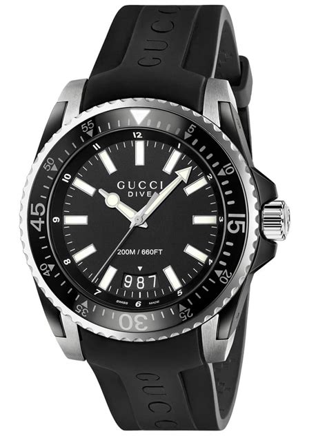 gucci dive rubber strap.